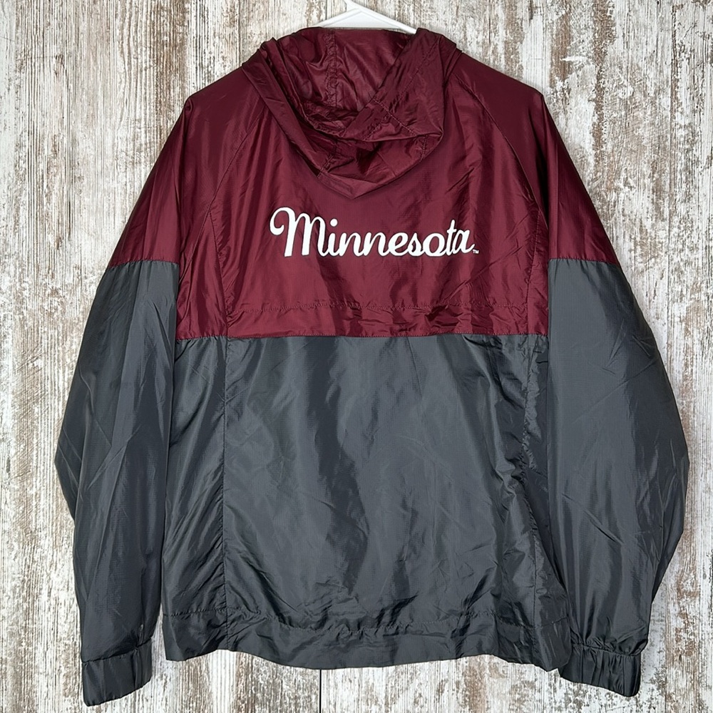 Minnesota Golden Gophers Colosseum Women's First Class Full-Zip Windbreaker Sz L - Picture 3 of 5